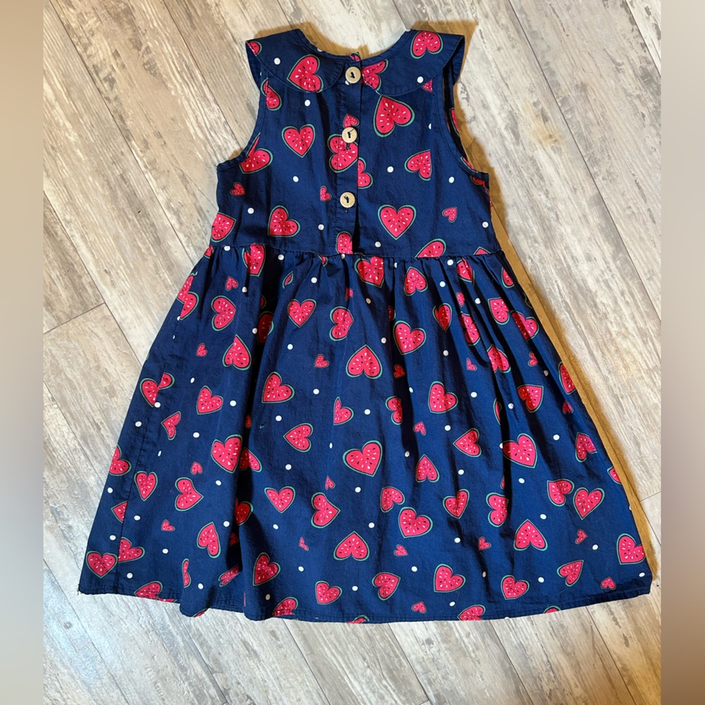 MuMu CoCo Watermelon Dress With Matching Sun Hat - Picture 12 of 12